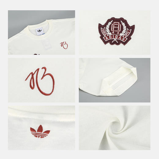 小李子ADIDAS阿迪达斯贝林厄姆签名系列文化宽版T恤成人男KD8971 商品图3
