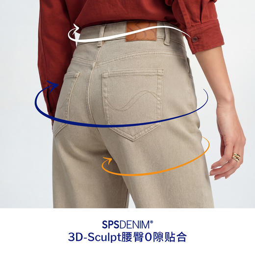 【燕麦色法棍裤】simplepieces春新款SPS牛仔女小个子九分直筒裤 商品图2