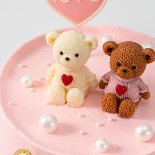 2.14情人节蛋糕 心动抱抱熊 商品图2