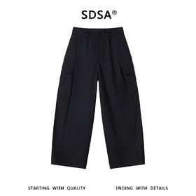 SDSA男装2026新款高贵轻奢韩版简约纯色直筒休闲裤百搭梭织长裤