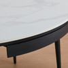 【家具】餐厅可伸缩圆桌岩板餐桌 NDT1170 商品缩略图3