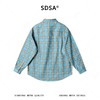 SDSA男装2026新款高贵轻奢韩版休闲撞色格纹格子长袖衬衫百搭休闲 商品缩略图5