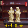 树脂童男女金童玉女对童骨灰盒灵堂祭祀摆件 商品缩略图0