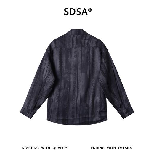 J5226SDSA男装2026新款高贵轻奢时尚前短后长设计立领假两件长袖T恤潮 商品图4