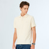 德鲨米白色短袖POLO衫男夏季新款棉质休闲上衣刺绣翻领T恤 商品缩略图1