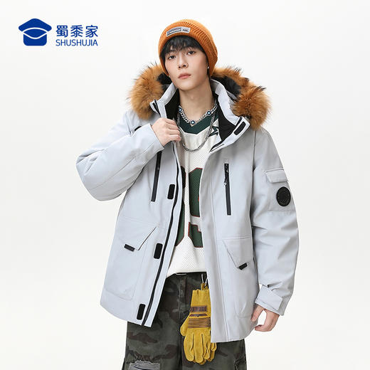 【工装派克羽绒服】户外休闲羽绒服新年外套本命年红色通勤保暖长袖上衣YT601 商品图8