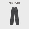 ROMI STUDIO复古高腰简约时尚休闲修身百搭直筒牛仔裤RWCSX82001 商品缩略图0