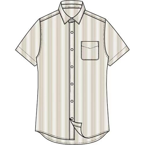 佐丹奴男装26年新款棉麻短袖衬衫01046412 商品图2