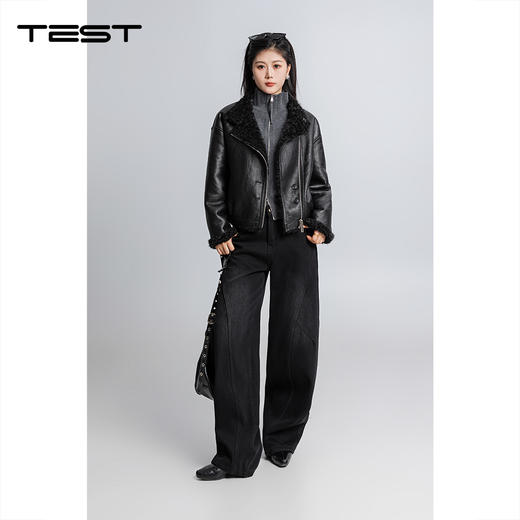 春上新宽松遮肉显瘦两面穿一体绒外套2261038 商品图0