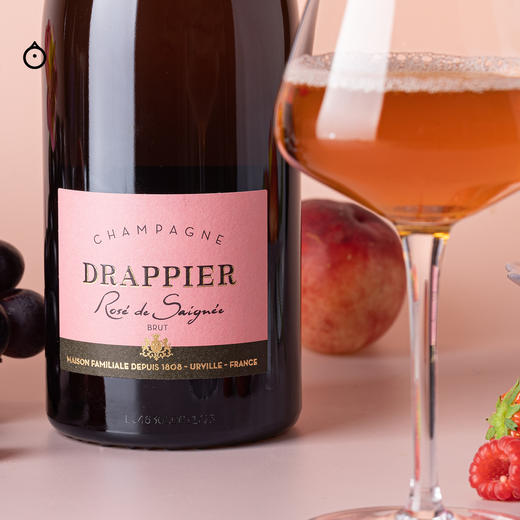 企鹅市集|法国德拉皮耶酒庄 桃红香槟起泡葡萄酒 香槟八代酒庄Drappier黑皮诺“放血法”桃红 草莓车厘子 爆炸花香 商品图3