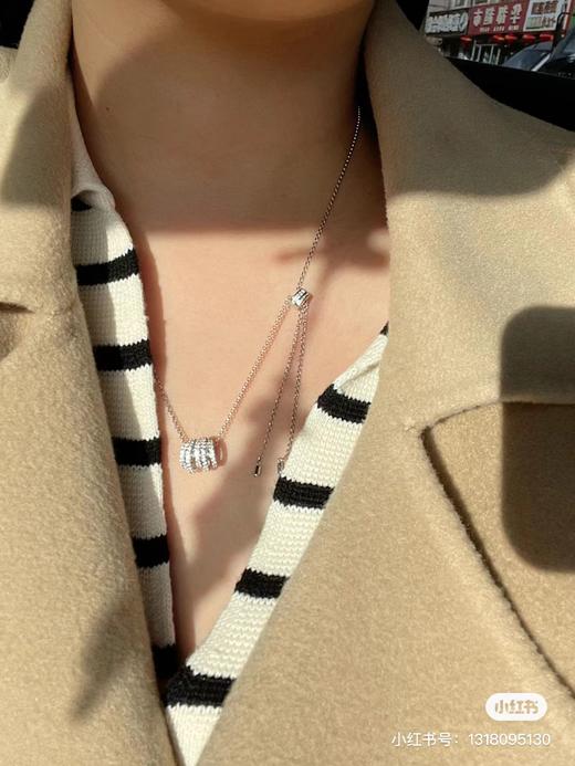 F020513满满的水晶多圈不规则小蛮腰项链 商品图3