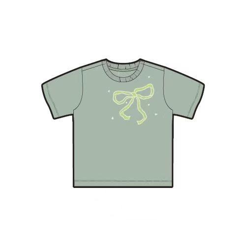 佐丹奴童装26年新款全棉平纹蝴蝶结印花短袖T恤衫03396206 商品图1