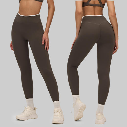 YOGACODE【火树银花系列】拼色瑜伽长裤女无侧缝高腰健身裤DWP516188 商品图2