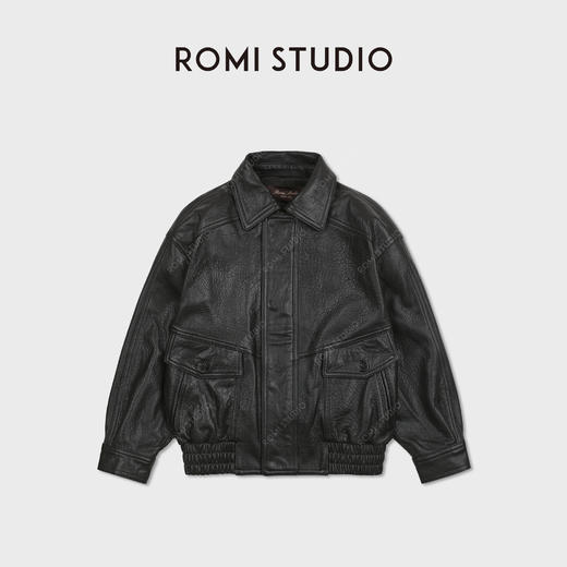 ROMI STUDIO新西兰自然发泡粒纹绵羊原皮衣外套 RWCAWU7291 商品图0