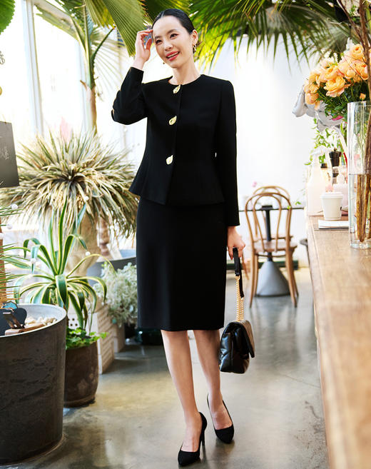 皮尔卡丹女装黑色半裙P51297S5002B0 商品图5