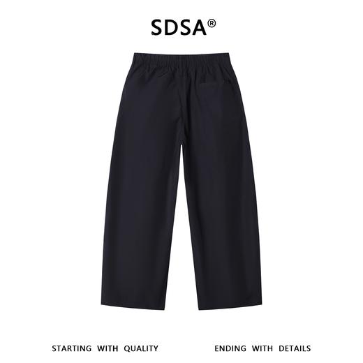 SDSA男装2026新款高贵轻奢韩版简约纯色松紧休闲裤百搭直筒裤子 商品图4