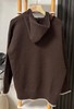 F020546慵懒松弛感咖色连帽半拉链针织衫 商品缩略图13