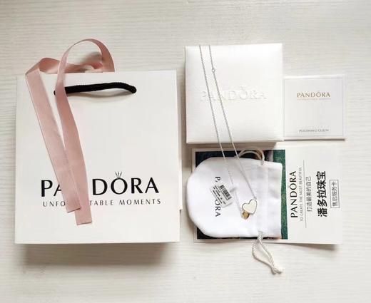 F020527两心相悦925纯银心心相印心形项链 商品图8