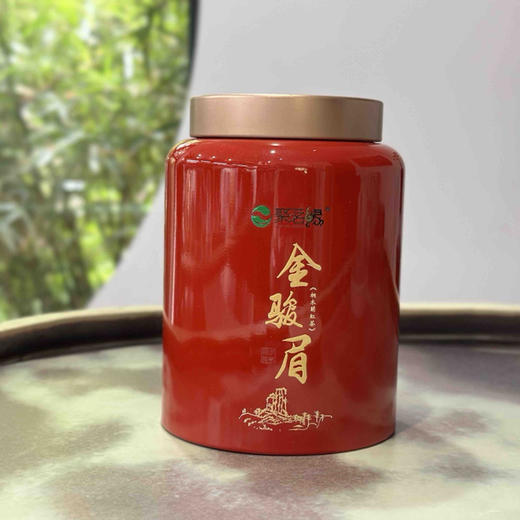 年货节｜高端红茶【金骏眉·3000】源自武夷山桐木关内明前茶树嫩芽，茶芽壮结，金毫密裹，蜜香馥郁，果香明显，汤色金黄，滋味绵甜，一款入心红茶，采集山野，天赐好茶，健康之饮 。规格：150g*1罐 商品图0