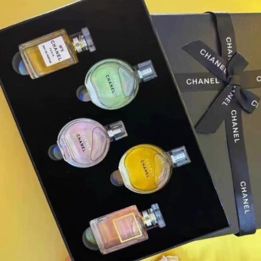 完税进口 香奈儿黑盒香水小样五件套7.5ml*5 配赠礼袋 商品图1