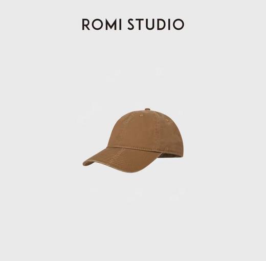 ROMI STUDIO“简约复古”全棉水洗软顶弯檐头包脸棒球帽 RWCLP07327 商品图6