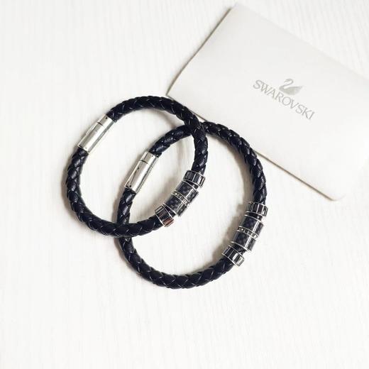 F020515简约不失时尚编制皮绳转运珠手镯手链 商品图0