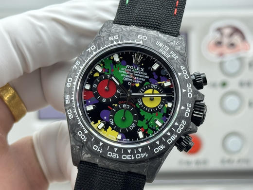 Noob official➕ Factory ROLEX宇宙计时迪通拿系列之碳纤维定制版，腕表不仅佩戴轻便，外表坚硬。且每一只腕表都拥有独一无二的碳纤花纹材质📦📦📦📦📦📦📦📦📦📦❕ 商品图4