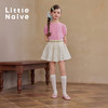【云优选】Little Naive女童莱赛尔半身裙春季新款褶皱半裙儿童轻薄百搭短裙 商品缩略图4