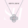 lucky·永恒之环系列ShiningHouse[培育] 18k金钻石项链 粉钻 人工真钻人造钻石K金项链可调节时尚钻石项链【此商品不支持7天无理由退货退款】预计3日发货 商品缩略图0