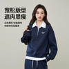 【降价亏本售！假两件-卫衣】逸阳春款美式撞色假两件休闲简约学院风上衣5229 商品缩略图4