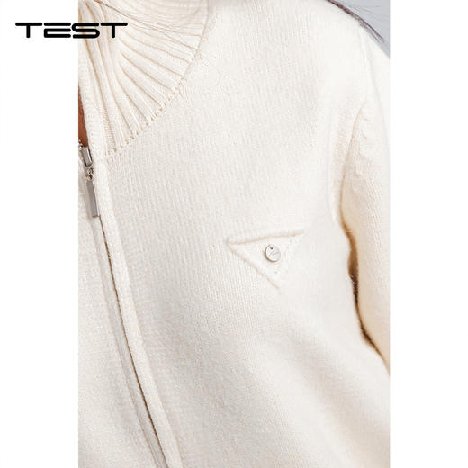 春上新软糯亲肤高领拉链多色开衫2261008 商品图2