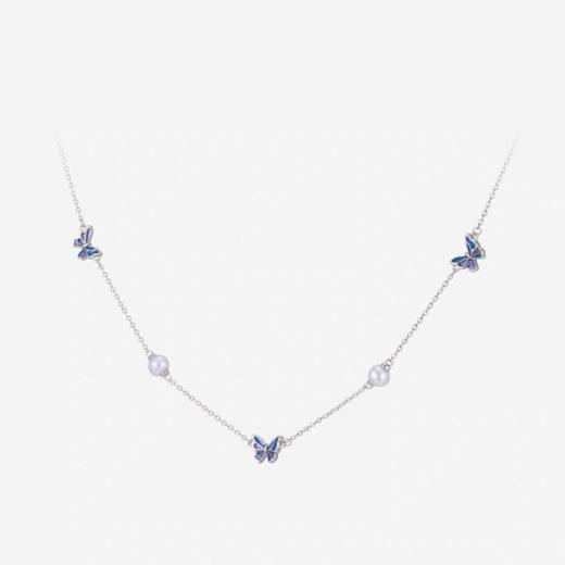 2楼Fellala/翡拉拉「蝴蝶」高级感满天星设计项链货号926434205吊牌价1399现价1259 商品图0