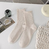 基础-简约纯色卷边女中筒女袜-纪念日百货门店同款170093254 商品缩略图1