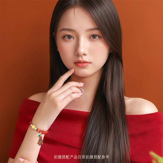 足金黄金珐琅流苏吊坠 一物多戴项链手链挂饰 MEMORA诗普琳HP932801、HP932901（线上专供） 商品图5