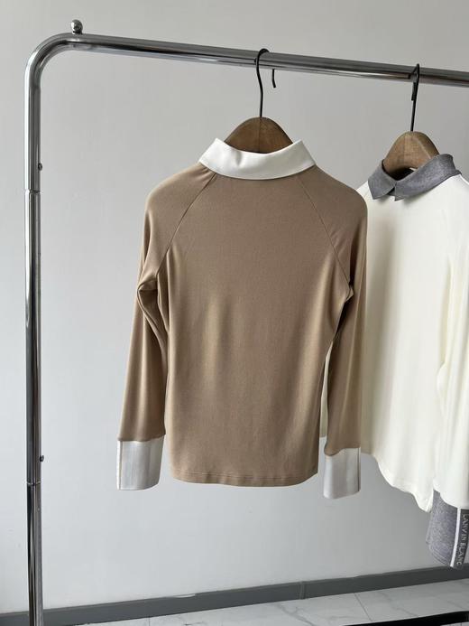 25冬款LAN家原单高尔夫打底衫，韩国🇰🇷客供面料，有弹力，超级舒服，质感满满，面料自带绒感，亲肤又保暖，领子设计感很好看，而且弹力大，无论是日常生活，还是打球运动，都很好穿！推荐推荐！ 商品图7