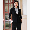 皮尔卡丹女装黑色无领一粒扣西服上衣P51121U5035B0 商品缩略图2
