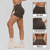 YOGACODE【火树银花系列】紧身撞色瑜伽短裤女高腰蜜桃提臀健身裤女DWS516189 商品缩略图3