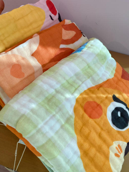 松植屋全棉A类母婴级高密绉纱毯子婴儿浴巾纯棉纱布宝宝新生儿童吸水巾 商品图5