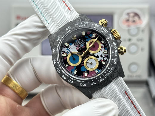 Noob official➕ Factory ROLEX宇宙计时迪通拿系列之碳纤维定制版，腕表不仅佩戴轻便，外表坚硬。且每一只腕表都拥有独一无二的碳纤花纹材质📦📦📦📦📦📦📦📦📦📦❕ 商品图1