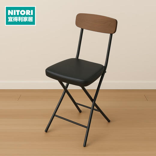  折叠椅餐椅板凳皮革凳便携舒适坐感折叠椅 商品图0