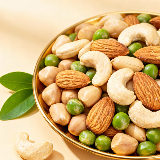 【咪GO鹦鹉】综合果仁500g （12.5gX40小包：扁桃仁，腰果仁，花生仁，豌豆，） 商品图2