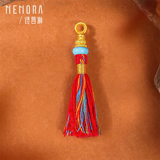 足金黄金珐琅流苏吊坠 一物多戴项链手链挂饰 MEMORA诗普琳HP932801、HP932901（线上专供） 商品图7