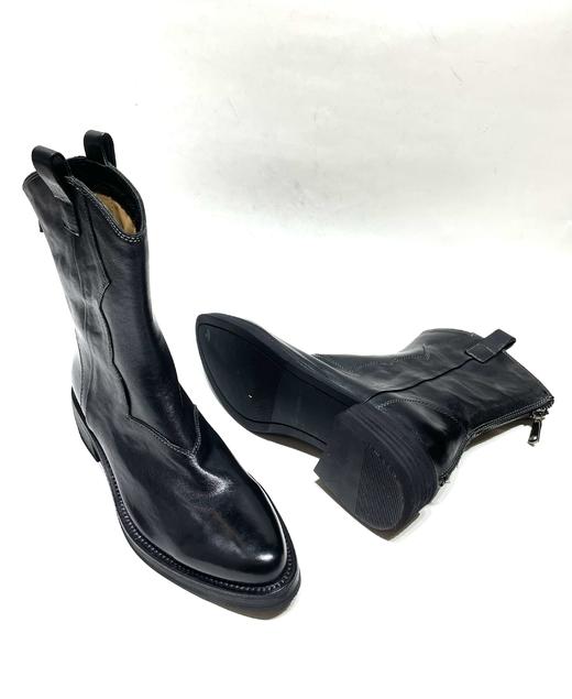 芮凯诗【进口水洗牛皮】Y12-2套脚西部靴子 商品图4