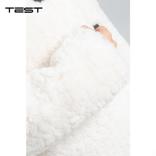 冬上新时尚绒韩系奶白羊羔绒外套2261003 商品图3