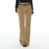 Ariseism 美式复古设计感卡其色休闲裤女春季新款工装长裤 商品缩略图1