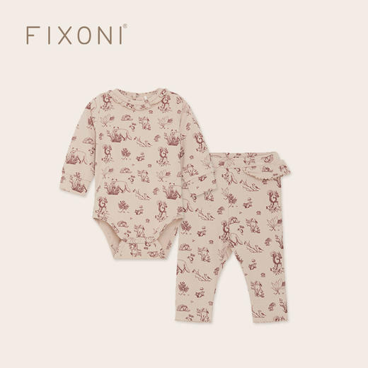 【云优选】FIXONI新生婴儿哈衣包屁衣打底裤宝宝长裤-限时清仓 商品图1