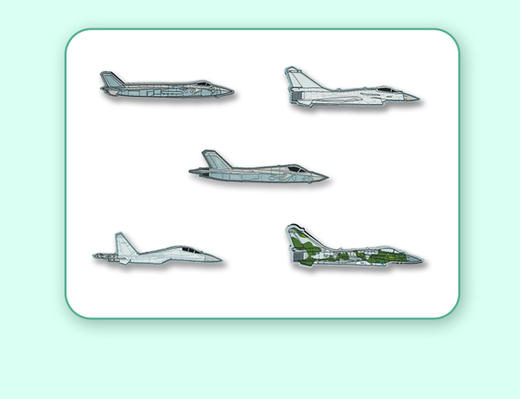【军工文创官方正品 战机凌云 锋芒入徽】战机魔术贴歼10CE-歼10C-歼20-歼16-歼35 ds（jc） 商品图6