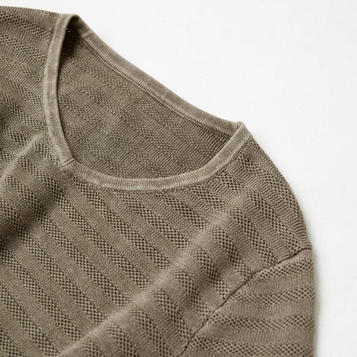 ROMI STUDIO“怀旧复古”100%棉炒雪花染色工艺针织衫RWCAST5407 商品图3