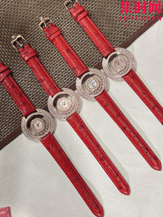 萧邦新款奢华镶钻 快乐钻透明镂空系列 透明快乐钻 女士腕表 有金有钻寓意有进有赚 商品图6