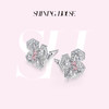 FLY·永恒之环系列 ShiningHouse[培育] 18k金钻石耳饰 粉钻圆钻形人工真钻人造钻石K金耳饰时尚钻石耳饰【此商品不支持7天无理由退货退款】预计3日发货 商品缩略图0
